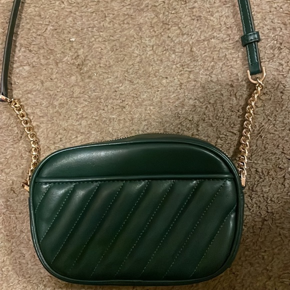 Green with gold trim Michael Kors, Crossbody purse - Picture 6 of 7
